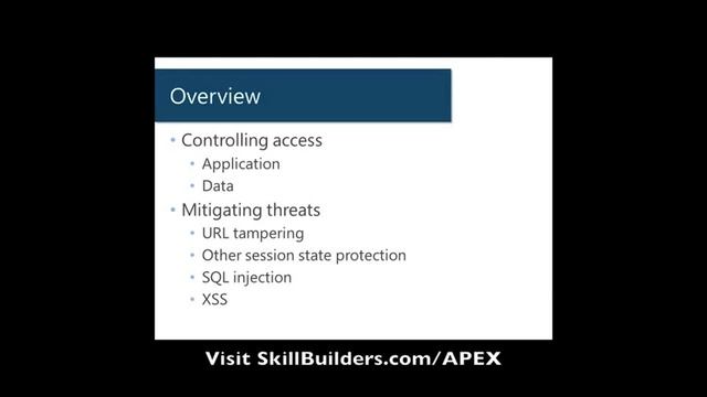 Securing Oracle APEX - Module 1 of 11 - Overview смотреть онлайн