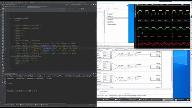 M8195 Python Getting started Soft front panel and Scpi смотреть онлайн