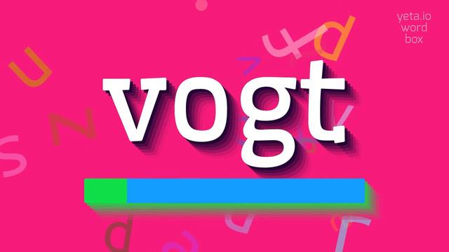How to say "vogt"! (High Quality Voices) смотреть онлайн