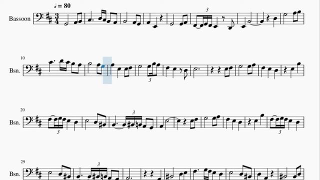 Bassoon Sheet Music: How to play Genshin Impact Main Theme by Yu Peng Chen смотреть онлайн