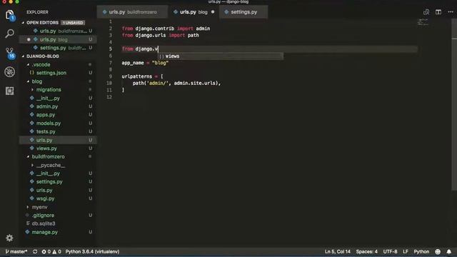 Django tutorial part 3: python manage.py startapp blog смотреть онлайн