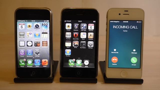 iPhone 2G vs 3G vs 4 Incoming Calls смотреть онлайн