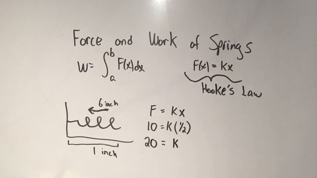 Force and Work of a Spring (Integrals) смотреть онлайн