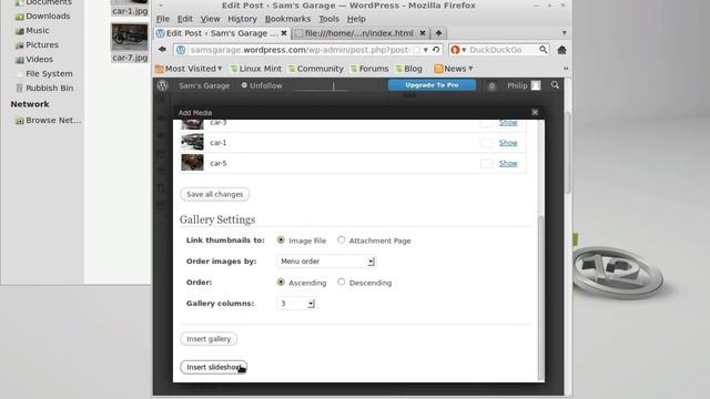 Make A WordPress.com Image Gallery