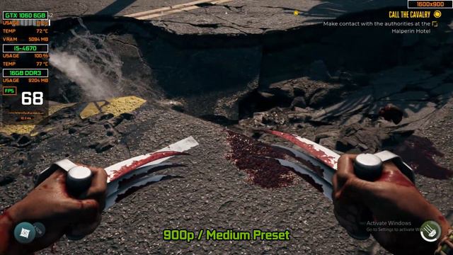 "DEAD ISLAND 2" - GTX 1060 6GB + i5 4670 смотреть онлайн