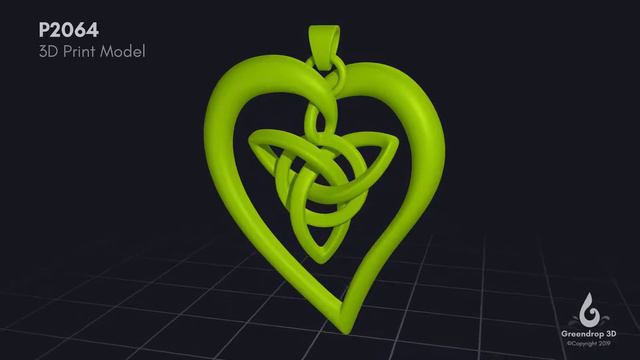 Lotus Heart Pendant - 3D Print (Digital Model) смотреть онлайн