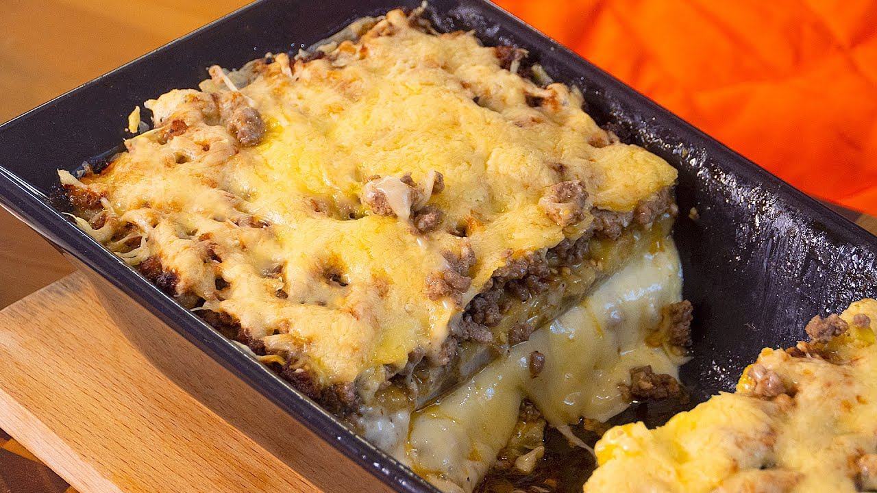 Семья в восторге от сырной запеканки с баклажанами и фаршем. Мусака смотреть онлайн