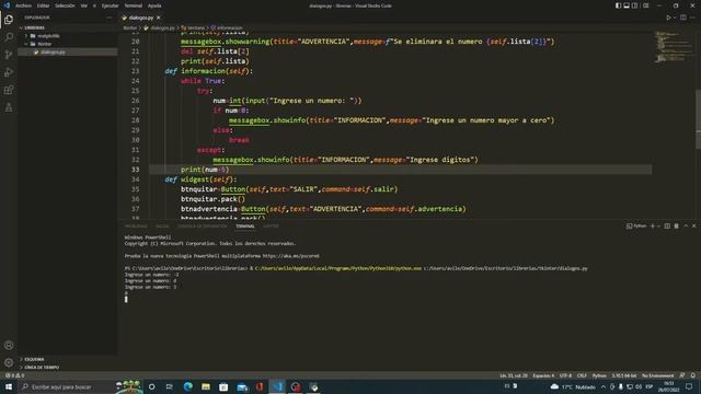 Cuadros de dialogo de tkinter | messabox | Python смотреть онлайн