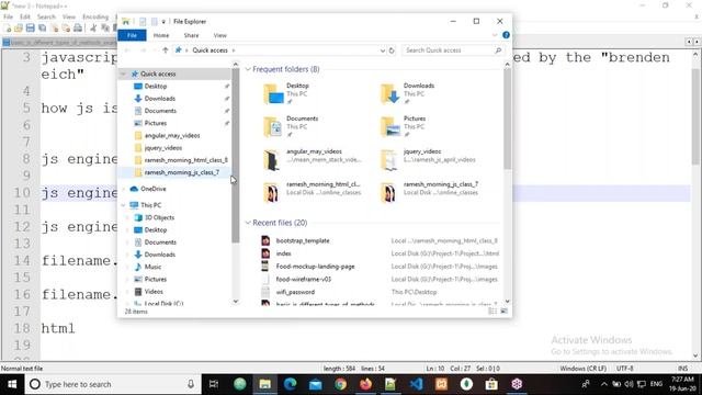 JavaScript/JQuery/TypeScript tutorials || Demo - 2 || by Mr. Ramesh On 19-06-2020 @7AM смотреть онлайн