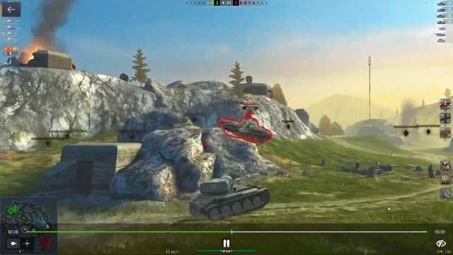 WOT BLITZ// AMX 12 T разгром и знак мастера смотреть онлайн