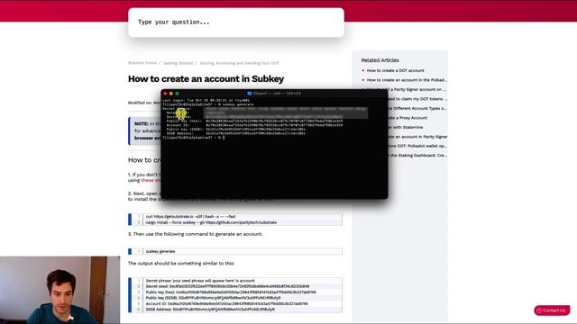 Create your Polkadot Account using Subkey смотреть онлайн