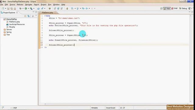 BestWebsitesDesigner.com How to perform IO-file operation in php.flv.FLV смотреть онлайн