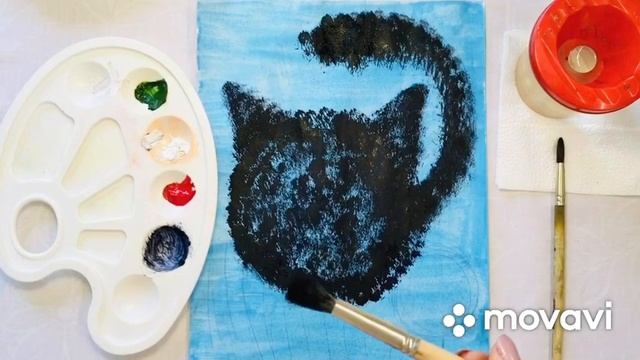Рисование "Любопытный котенок" смотреть онлайн