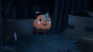 Почита плачет под грустную музыку из Cyberpunk Edgerunners | Pochita Crying