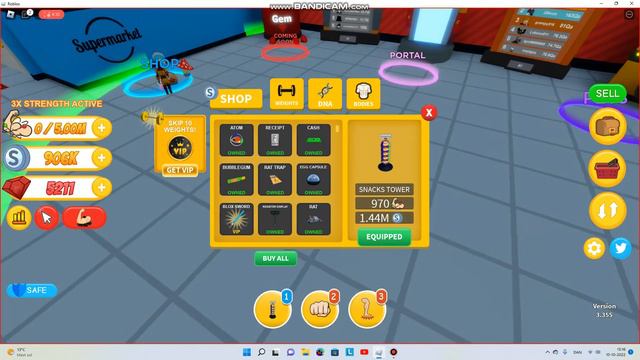 getting stage 3 in supermarket?!?! [Get huge simulator] Roblox смотреть онлайн