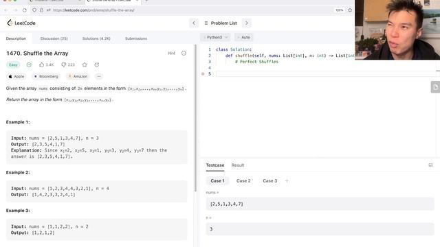 1470. Shuffle the Array - Day 6/28 Leetcode February Challenge смотреть онлайн