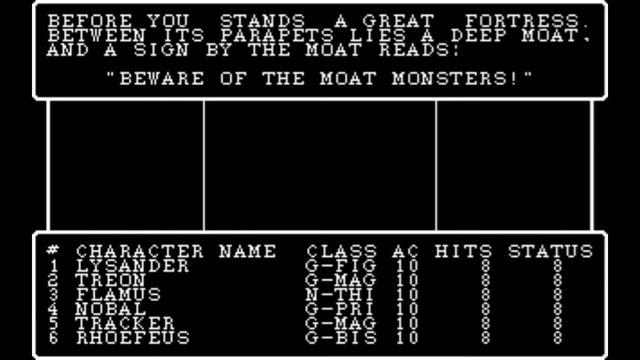 Wizardry 3 - Legacy of Llylgamyn - The Third Scenario (1983) PC 1st-person Fantasy RPG смотреть онлайн