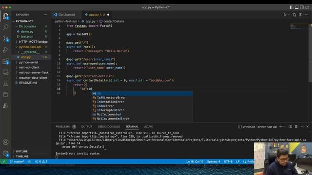Fast API and Python - Getting started смотреть онлайн