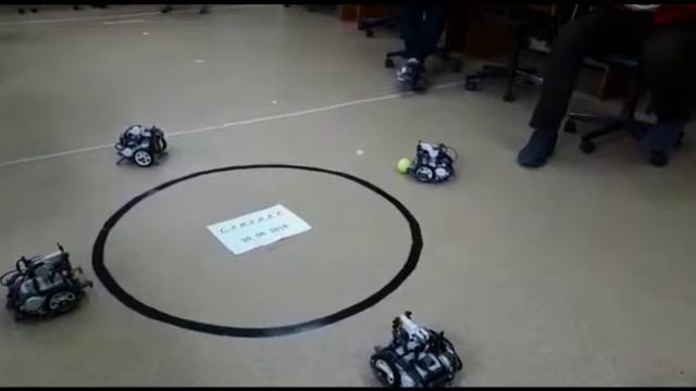 Футбол управляемых роботов 2018. Команда Самураи. смотреть онлайн