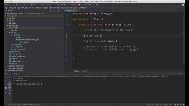 JAVA Object-oriented Programming | Variable "String" смотреть онлайн