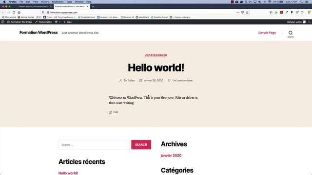 Formation WordPress : toutes les bases en 8 minutes ! (2020) Gutenberg, pages, articles de blog,.. смотреть онлайн