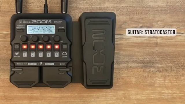 Zoom G1X Four Guitar Effect Pedal смотреть онлайн