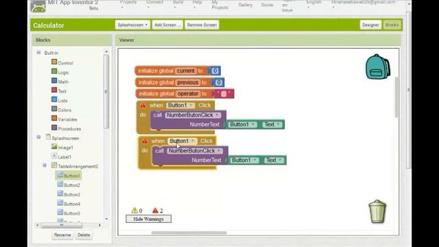 Tutorial Calculator (MIT APP INVENTOR) -  Fitriana Setiawati