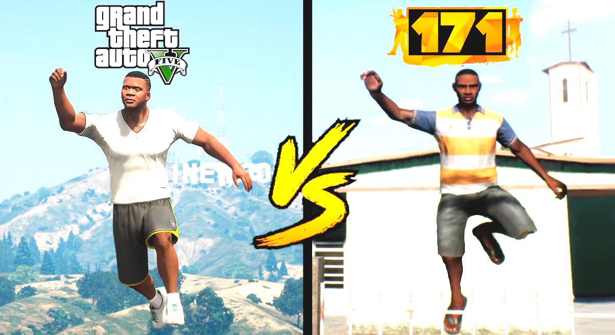 GTA 5 против 171 (Бразилия, похожая на GTA) | Сравнение геймплея ? смотреть онлайн