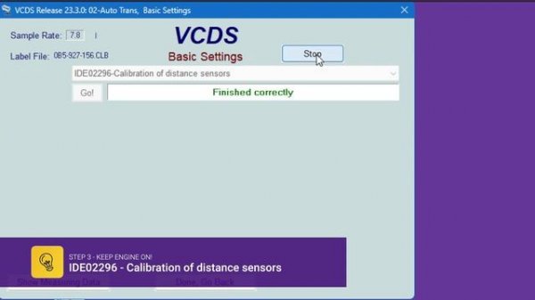 Transmission adaptation S-Tronic DL501 with VCDS