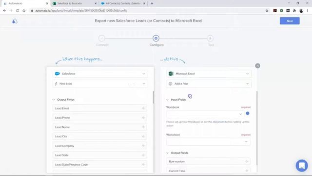 Salesforce and Microsoft Excel Integration ⚡ Export new Salesforce Leads (or Contacts) to MS Excel смотреть онлайн