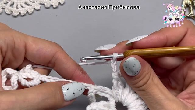 Кружевной воротничок крючком 1часть( разбор ошибки) смотреть онлайн