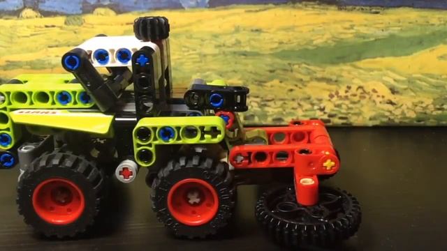 Обзор набора Лего Техник "Mini CLAAS XERION" 42102 смотреть онлайн