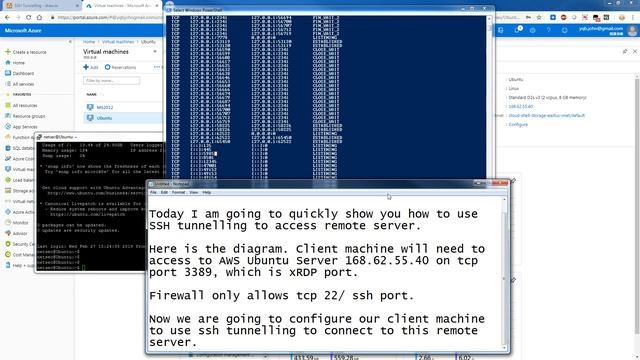 Windows RDP Client through SSH Tunnel to Remote Linux xRDP Server with Putty смотреть онлайн