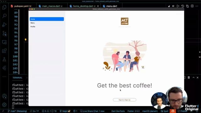 Building Flutter Desktop MacOS UI | Pair Programming With The Author Of Macos_ui