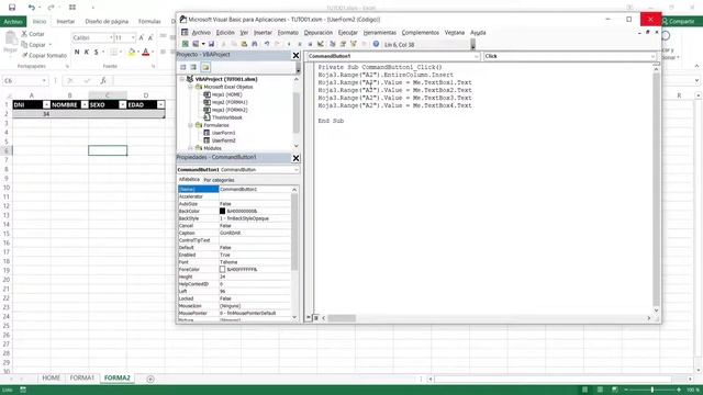 Excel VBA formulario - agregar y guardar datos de un ListBox en una hoja - forma N°2 смотреть онлайн