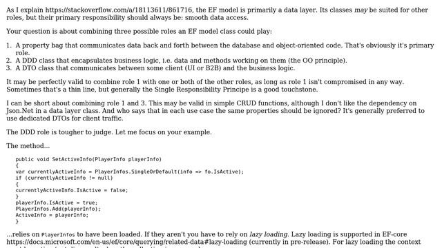 Is it fine to use my domain model as DTO (Entity Framework Core)? (2 Solutions!!) смотреть онлайн