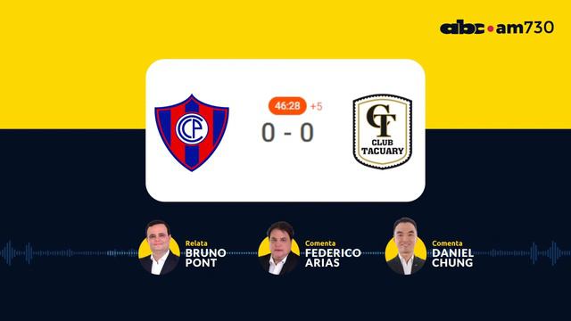 En vivo - CERRO PORTEÑO vs TACUARY - Apertura 2024 - ABC 730 AM смотреть онлайн