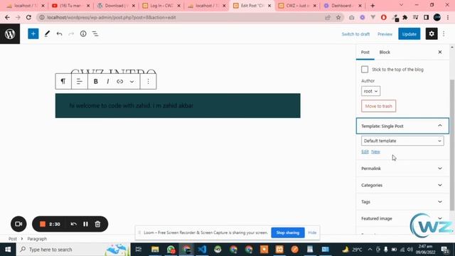 WORDPRESS POSTS | HOW WE MANAGE POSTS? | CWZ | TUTORIAL 3 смотреть онлайн