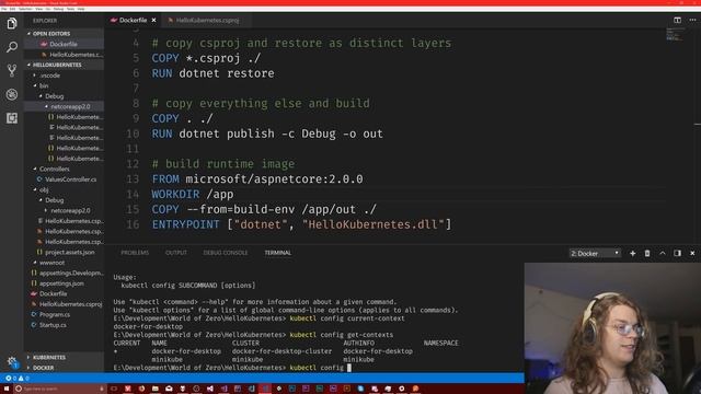 Deploy ASP.NET Core WebAPI to Kubernetes on Docker - Live Coding смотреть онлайн