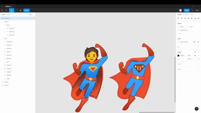 Building an emoji in Figma смотреть онлайн
