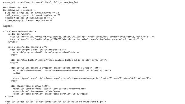 Code Review: HTML5 Video player (2 Solutions!!) смотреть онлайн