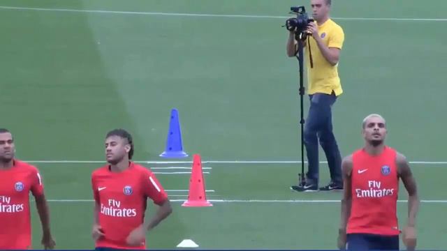 Neymar First Training in PSG Dani Alves, Lucas, Thiago Silva 04 08 2017 смотреть онлайн