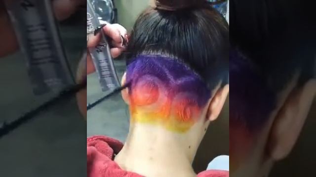 Цветное окрашивание волос смотреть онлайн