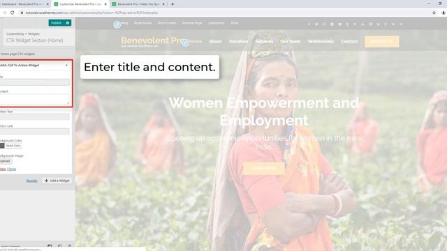 How to Configure CTA Section on homepage | Benevolent Pro WordPress Theme смотреть онлайн