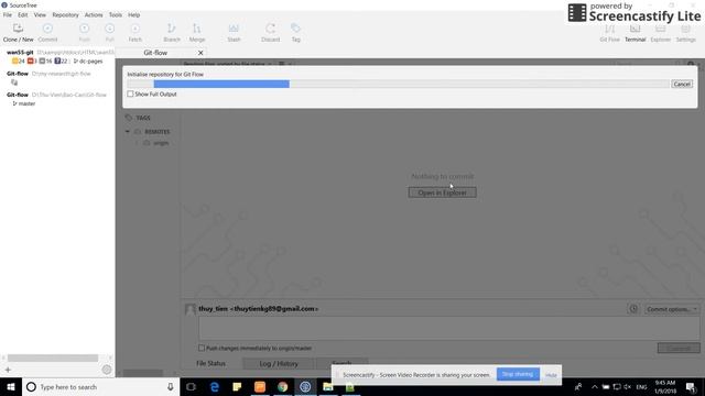 Git flow init with SourceTree смотреть онлайн