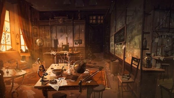 Sherlock's Study | Sherlock Holmes Inspired Music | Ambient Music with Crackling Fire