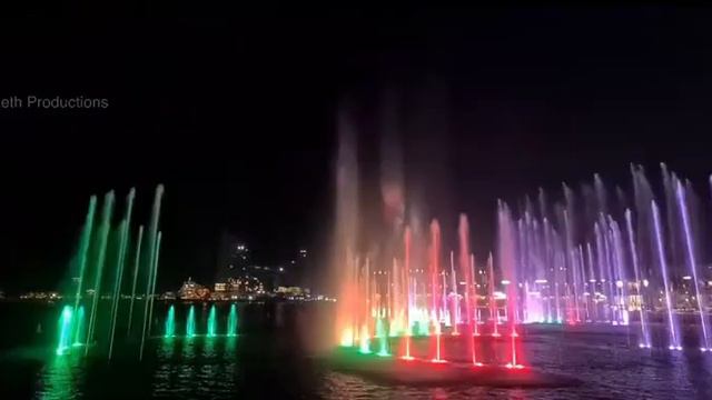 Largest Water Fountain (part-02) @palm Jumeirah | world Records Waters Fountain смотреть онлайн