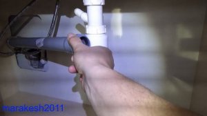 Замена гофры на пвх под раковиной.