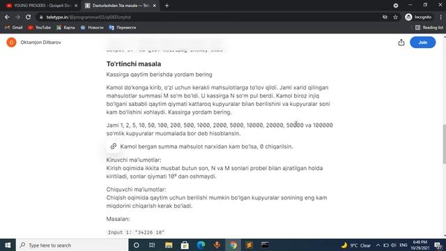 PYTHONDA MASALALAR ISHLAYMIZ! - PYTHON DARSI смотреть онлайн