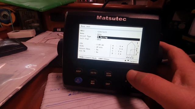 Reconfig mmsi code in HP-33A AIS смотреть онлайн